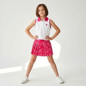 Girls NWT Barbie Branded 2 Piece Outfit Top & Skort Big Girls L (10-12)  Costume